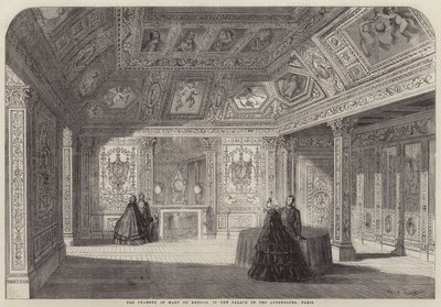 La cámara de María de Médicis, en el Palacio de Luxemburgo, París de Felix Thorigny